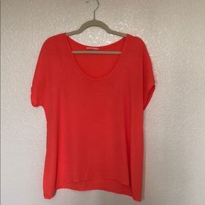 Coral blouse